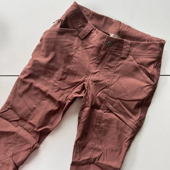 Duluth Trading Women's Dark Rose Dry On The Fly Slim Leg Pants Size 2 x 29 - Picture 2 of 9